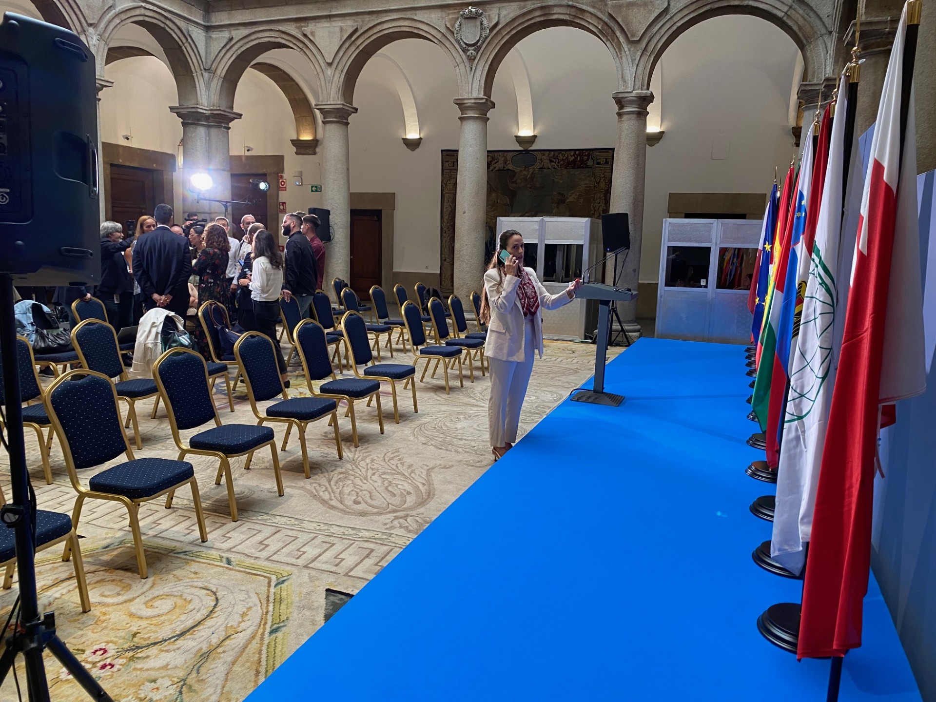 Producción audiovisual en la Rueda de Prensa Internacional